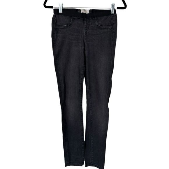 Helmut Lang Black Denim Pull-On Stretch Skinny Jegging Jeans Dark Wash Size 25 - Picture 1 of 13